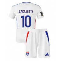 Otroški Nogometni dresi Olympique Lyonnais Alexandre Lacazette #10 Domači 2024-25 Kratek Rokav (+ Kratke hlače)